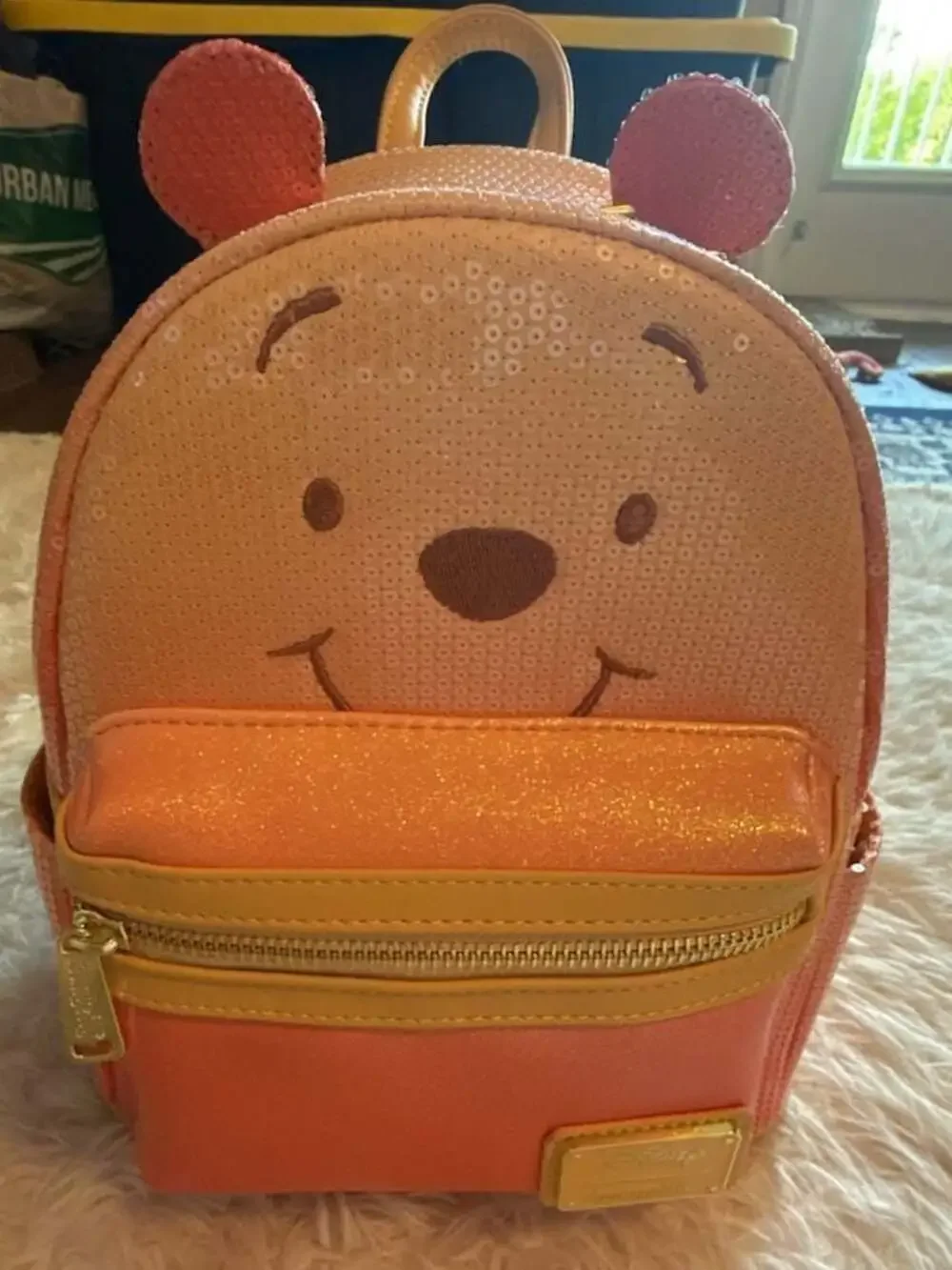 Loungefly Disney Winnie the Pooh‎ Sequin Mini Backpack